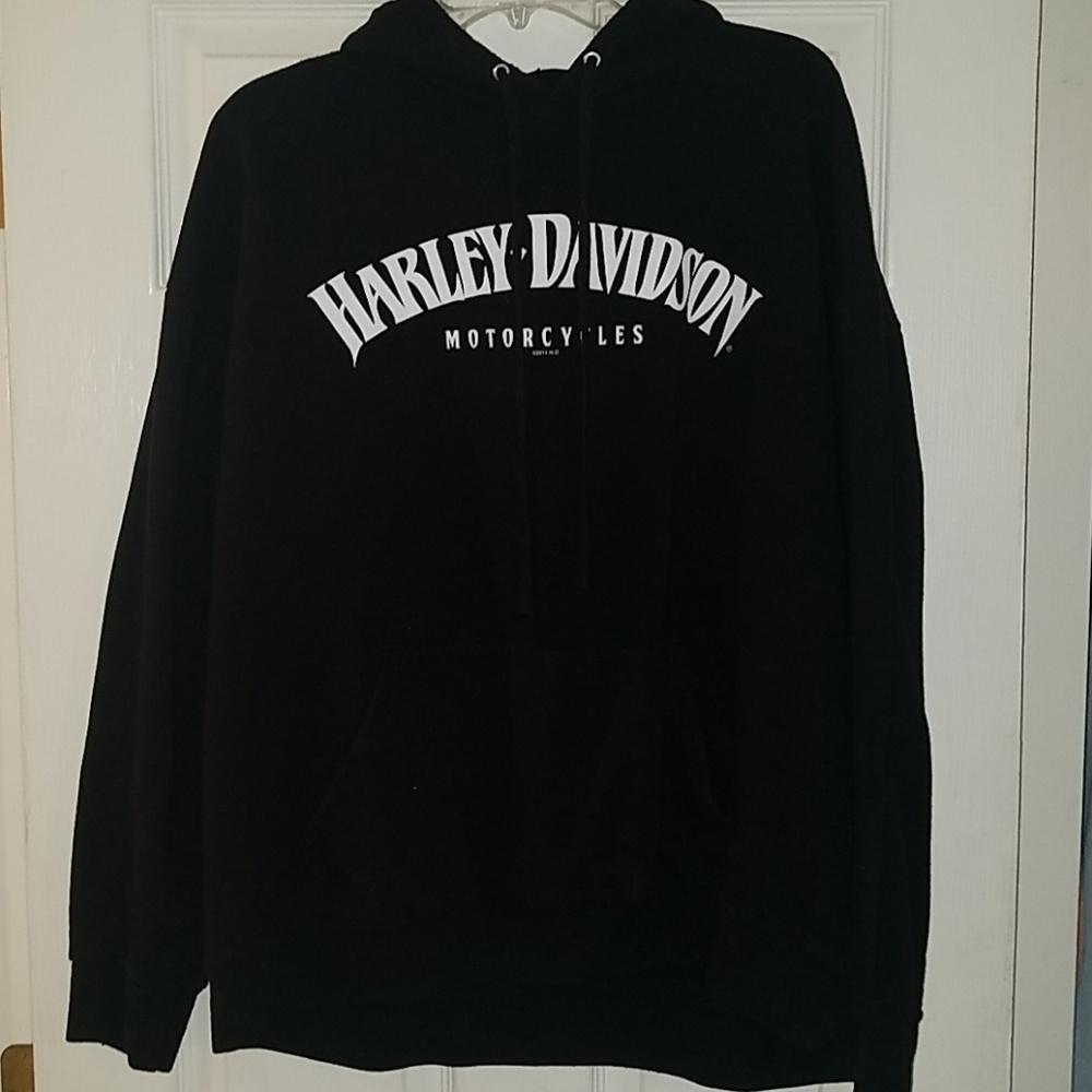 Harley Davidson Mens Black Hoodie
